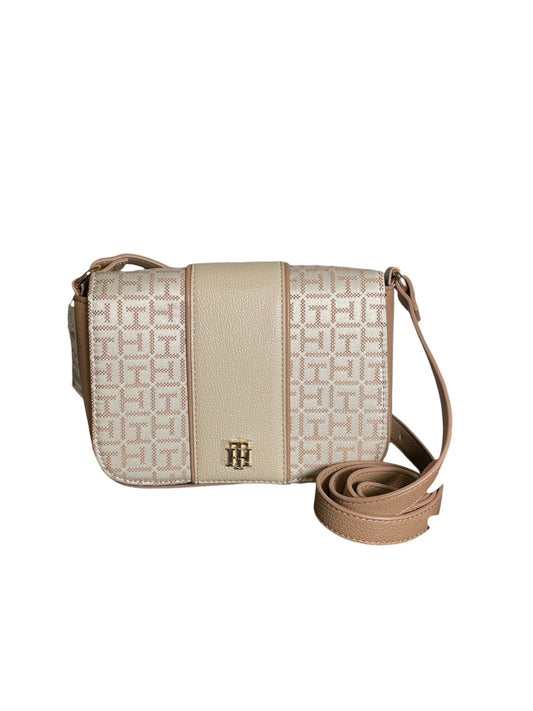 Crossbody Tommy Hilfiger Beige Monogram Elegance