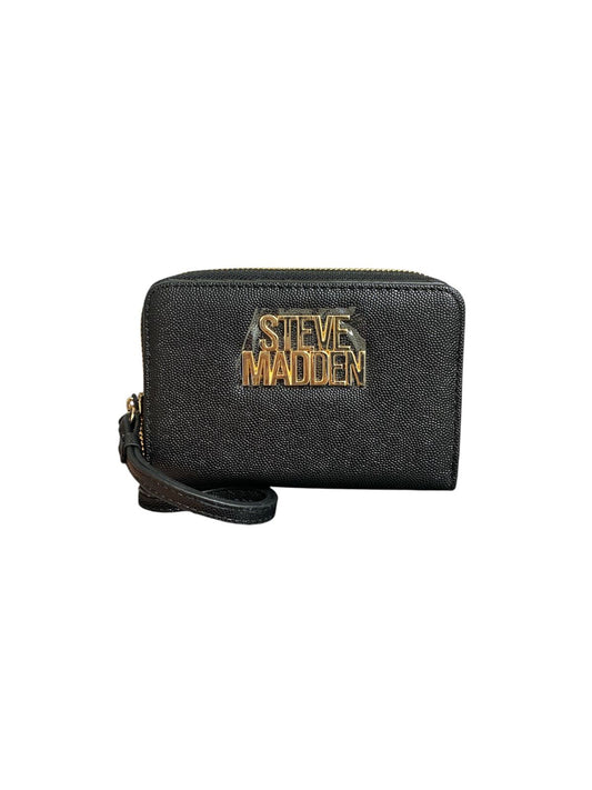 Cartera Steve Madden Negra con Cierre Zip