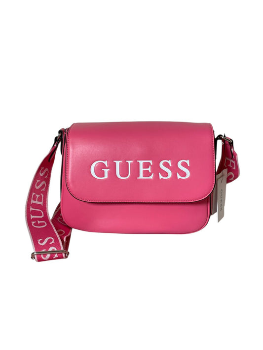 Bolsa GUESS Crossbody Fucsia con Logo Grande | Original de USA