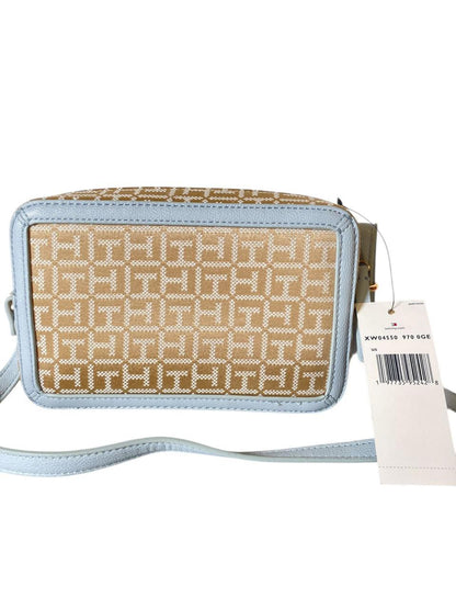 Bolsa Tommy Hilfiger Monograma Azul Claro | Crossbody Elegante